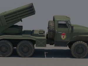 ural bm21 grad 3D Model