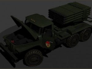 ural bm21 grad 3D Модель
