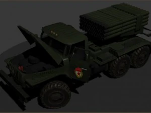 ural bm21 grad 3D Model