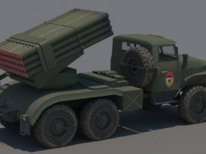 ural bm21 grad 3D Модель
