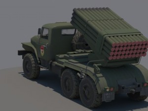 ural bm21 grad 3D Модель