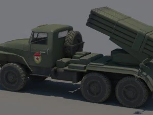 ural bm21 grad 3D Model