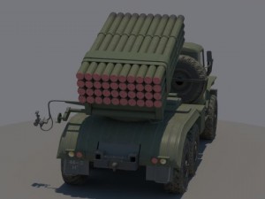 ural bm21 grad 3D Модель