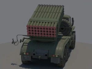 ural bm21 grad 3D Model