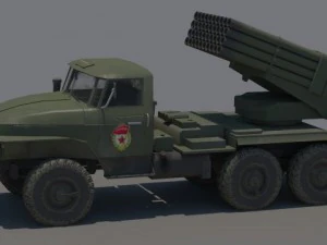 ural bm21 grad 3D Model