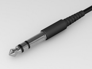 jack audio stereo plug 3D Model