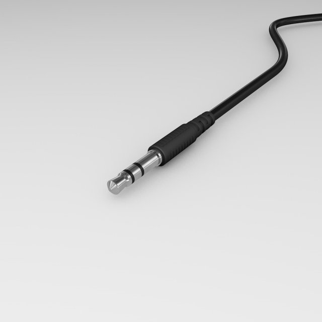 mini jack audio stereo plug Modelo 3D .c4d .max .obj .3ds .fbx .stl .blend 