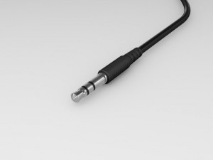 mini jack audio stereo plug 3D Модель