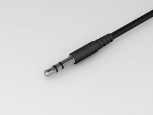 mini jack audio stereo plug Modelo 3D