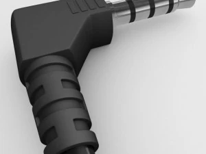 mini jack audio stereomic plug 3D Model