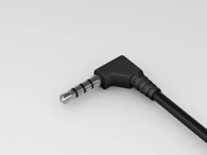 mini jack audio stereomic plug 3D Model