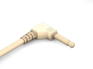 mini jack audio stereomic plug 3D Model