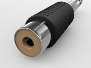 rca to jack mono adapter 3D 모델