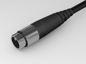 xlr 3 pins female connector Model 3D