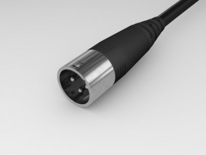 xlr 3 pins male connector Model 3D