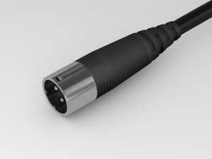 xlr 3 pins male connector Model 3D