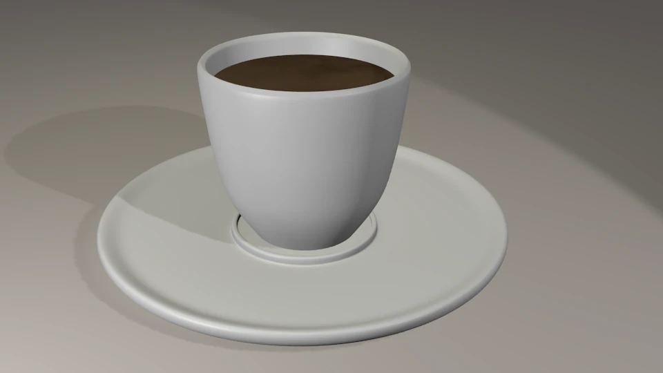 एस्प्रेसो कप 3D मॉडल .c4d .max .obj .3ds .fbx .stl .blend 