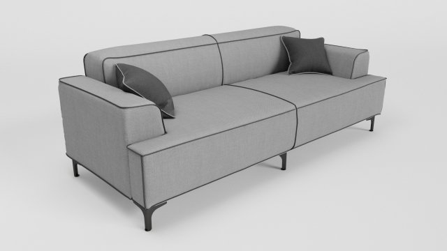 sofa Model 3D .c4d .max .obj .3ds .fbx .stl .blend 