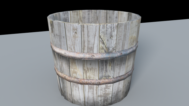 bucket game model low poly 3D मॉडल .c4d .max .obj .3ds .fbx .stl .blend 