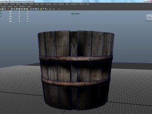 bucket game model low poly 3D मॉडल