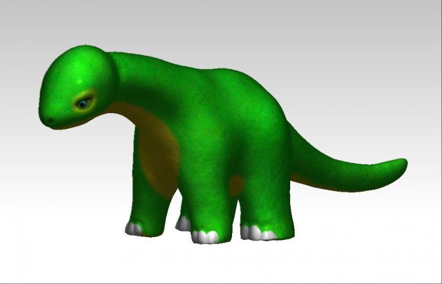 brontosaurus toy 3D Model .c4d .max .obj .3ds .fbx .stl .blend 