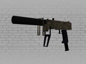 smg wetland camouflage 3D Model