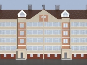 4 storey building Modelo 3D