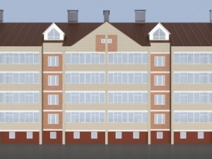 4 storey building Modelo 3D