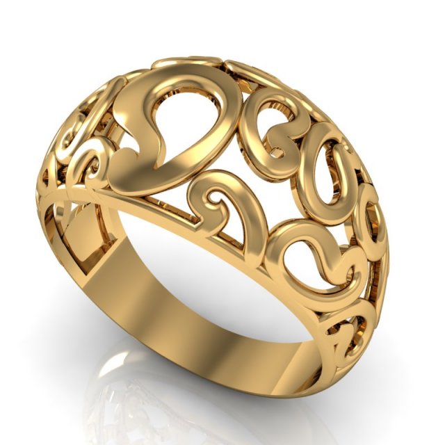 gold ring 3D Model .c4d .max .obj .3ds .fbx .stl .blend 
