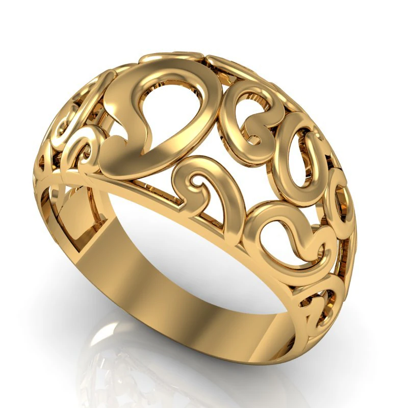 gold ring 3D Model .c4d .max .obj .3ds .fbx .stl .blend 