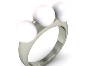 кольцо с жемчугом 3D Модель