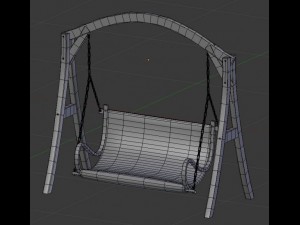 swing bench 3D Modell