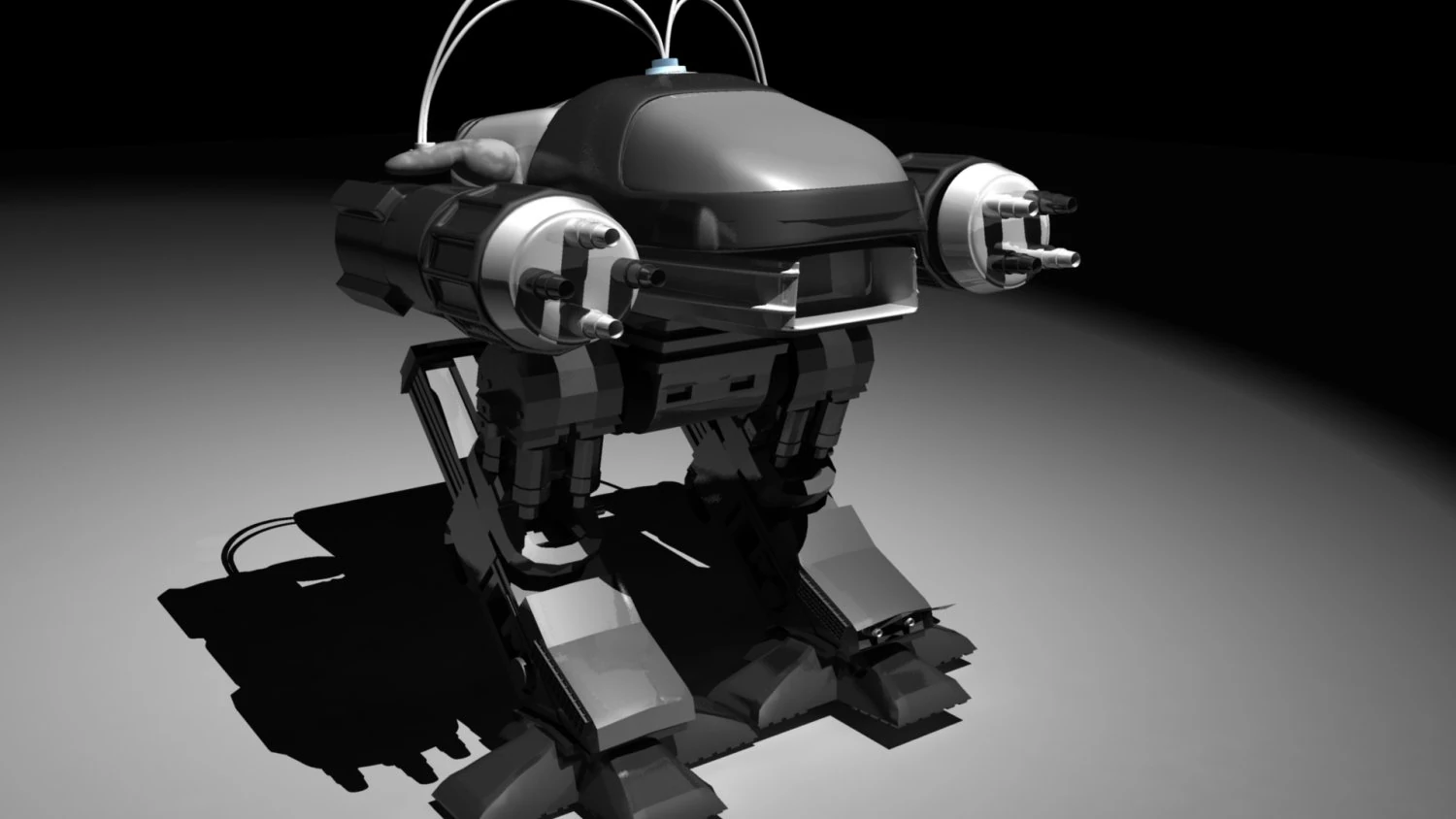 robot ready 3D Model .c4d .max .obj .3ds .fbx .stl .blend 