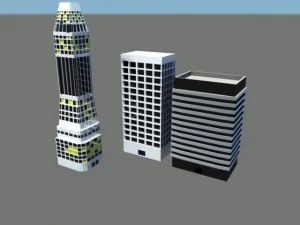 3 建物パック 3Dモデル