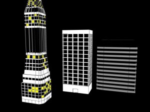 3 building pack 3D 모델