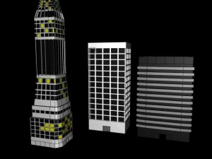 3 建物パック 3Dモデル