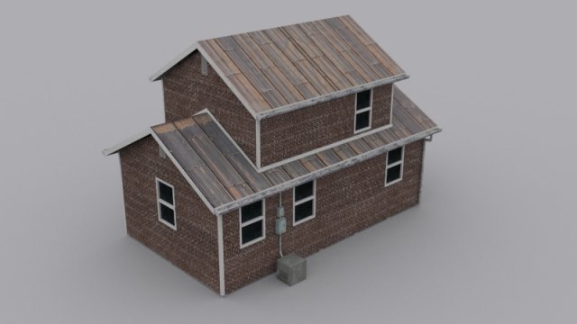 small house Modelo 3D .c4d .max .obj .3ds .fbx .stl .blend 