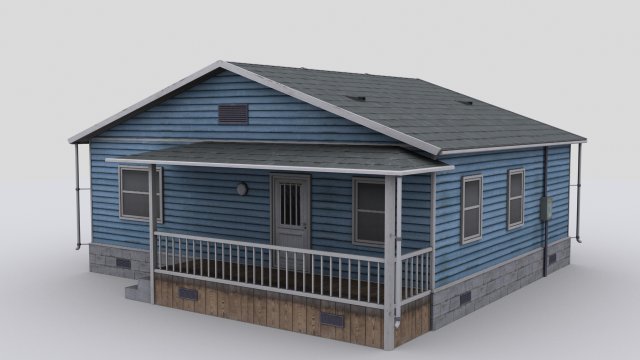 small house 3D Model .c4d .max .obj .3ds .fbx .stl .blend 