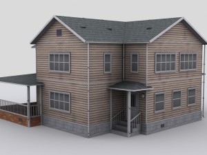 two story house Modèle 3D