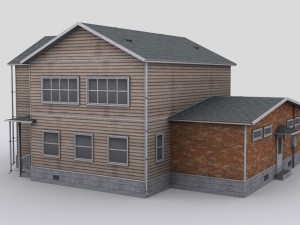 two story house Modèle 3D