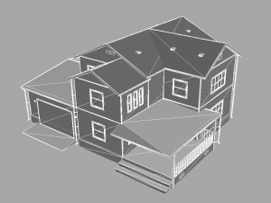 two story house Modèle 3D