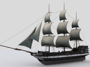 sailing ship 3D Model