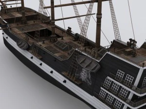 żaglowiec Model 3D