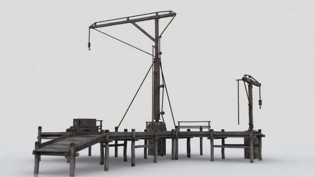 quai Modèle 3D .c4d .max .obj .3ds .fbx .stl .blend