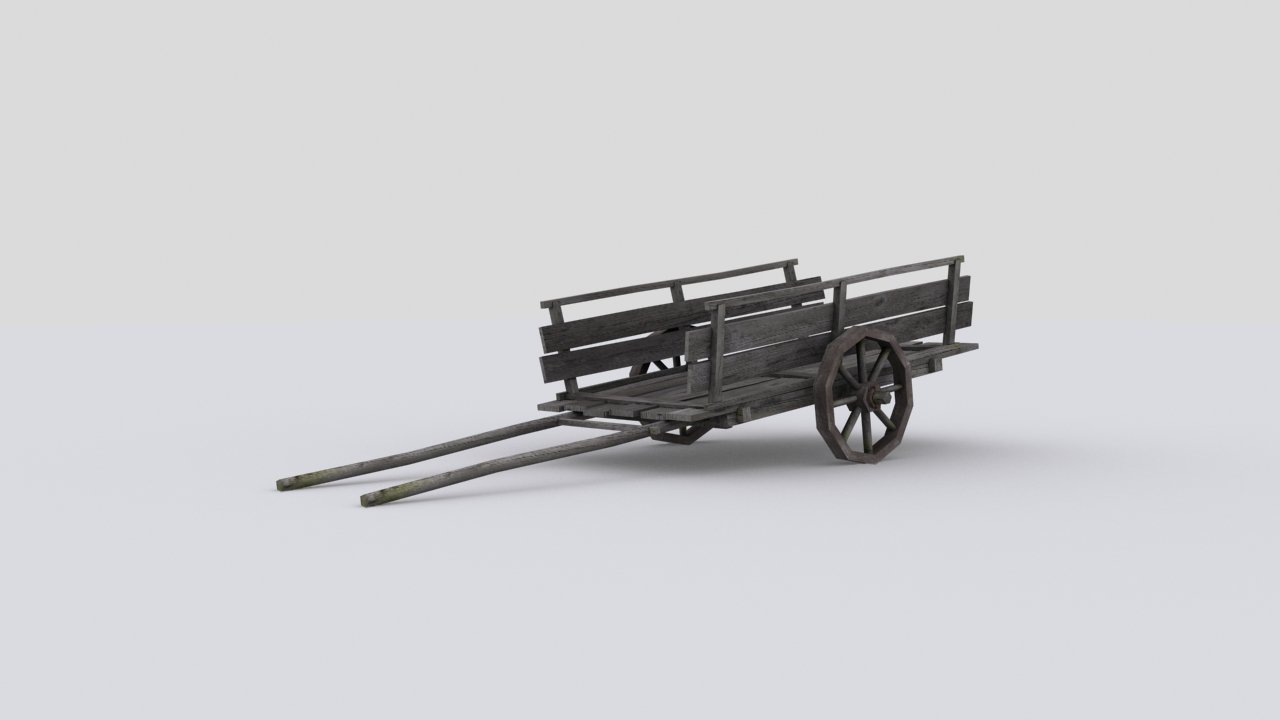 Телега 3 DS Max