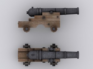 cannon 3D मॉडल