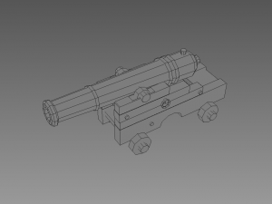 cannon 3D मॉडल
