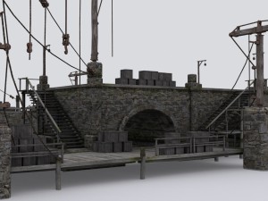 wharf Modèle 3D