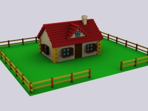 house 3D 모델