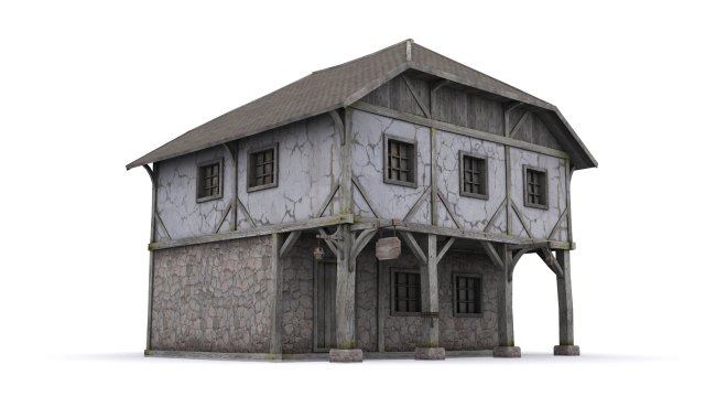 house Model 3D .c4d .max .obj .3ds .fbx .stl .blend 